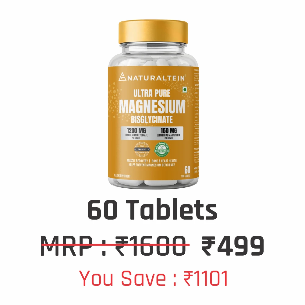 100% Magnesium Glycinate 1200 mg