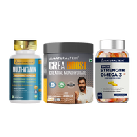 Great Value Deal – Multivitamins + CREA BOOST (100g) + Omega 3 Single Strength