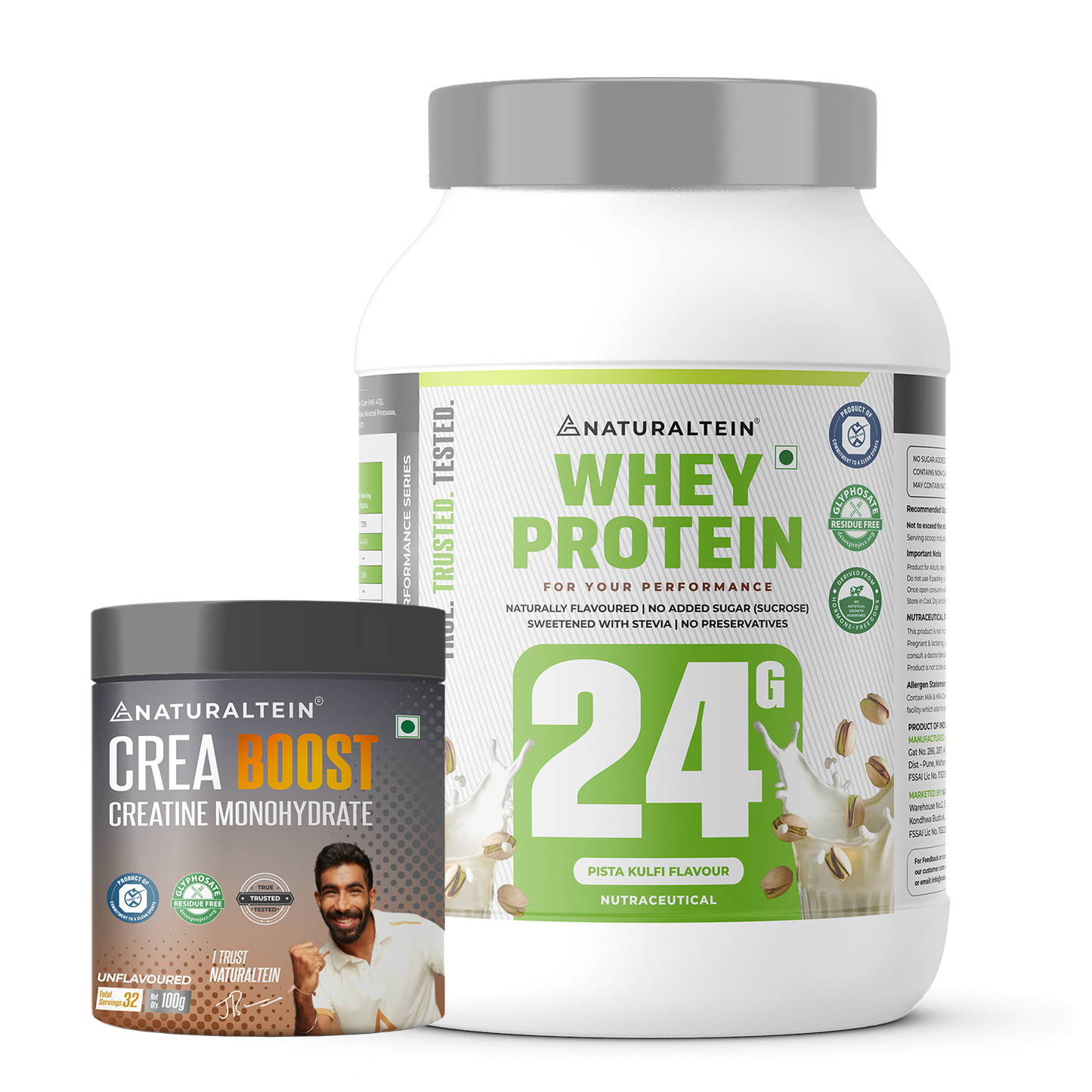 Super Deal – 100% Natural Whey Protein – Max (1 kg) + CREA BOOST Creatine Monohydrate