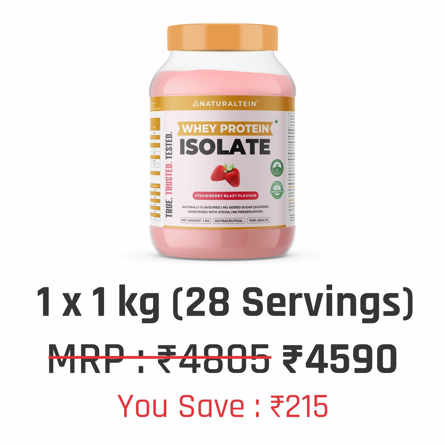 100% Natural Whey Protein Isolate