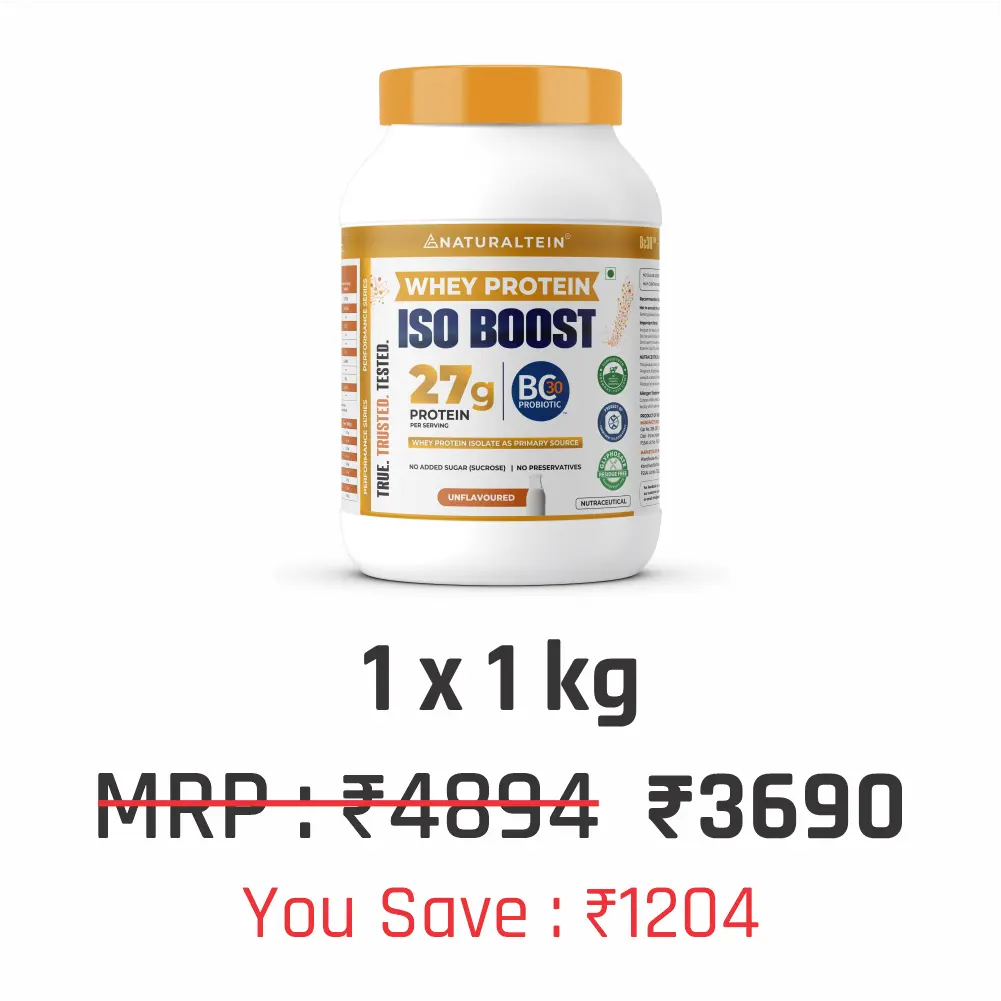 100% Natural Whey Protein ISO BOOST