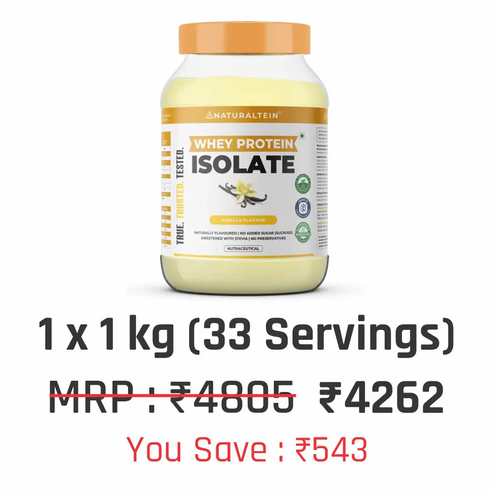 100% Natural Whey Protein Isolate