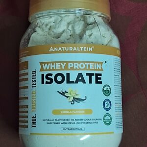 NATURALTEIN – 100% Natural Whey Protein Isolate – Vanilla (25.2 G Protein)