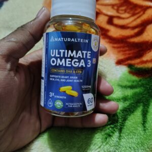 NATURALTEIN – Omega 3 Triple Strength , Premium Triglyceride Form, Only Glyphosate residue free Omega in India